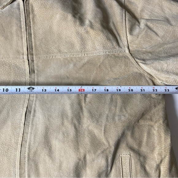 Junction West Leather Jacket Men's Beige Size M - Picture 10 of 16